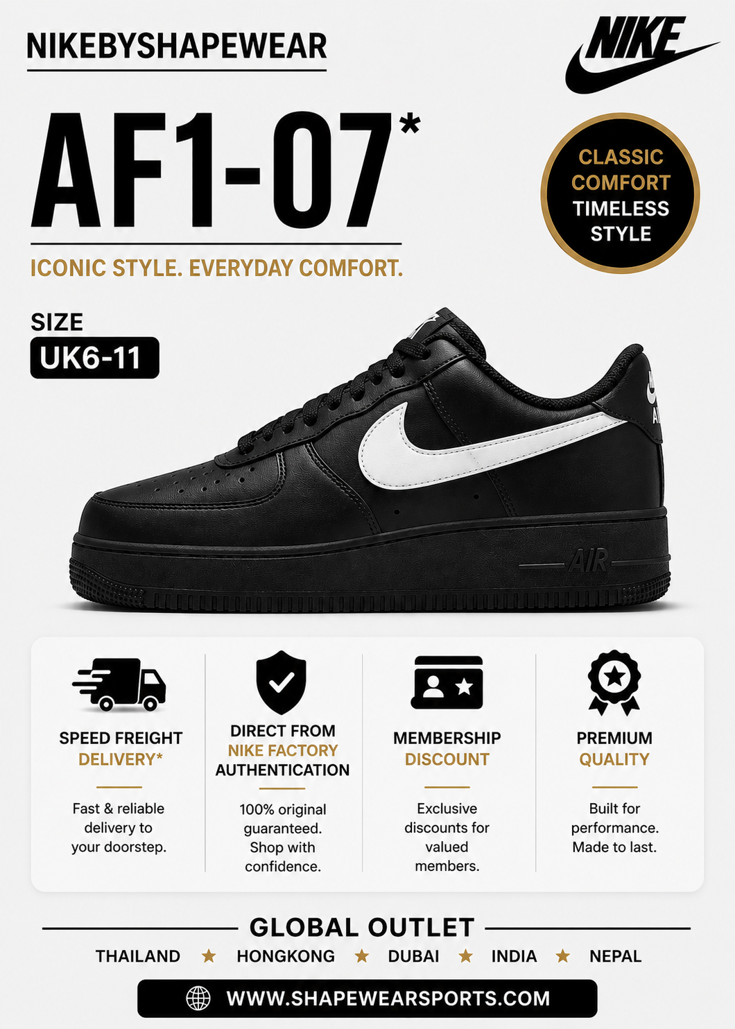 Nike AirForce 1-07 Sneaker