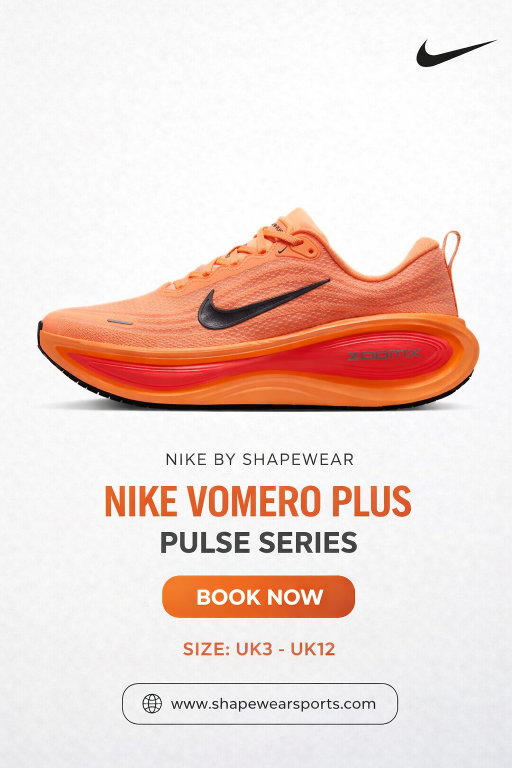 Nike Vomero Plus Pulse Series (Black/White)