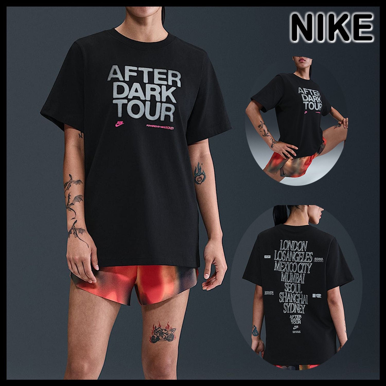 NIKE AFTER DARK TOUR TEE – WOMEN