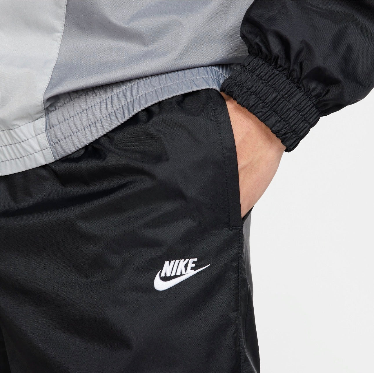 Nike Sportswear Woven Track Suit Set – Black/Grey