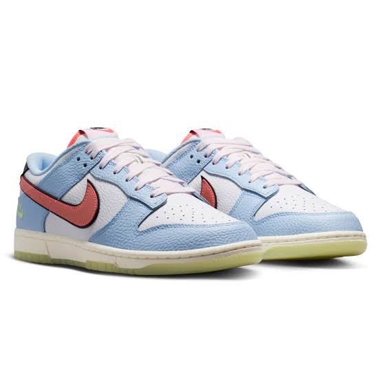 Nike Dunk Low "Hydrogen Blue Pink Swoosh"