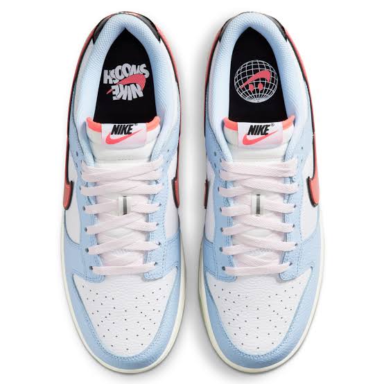 Nike Dunk Low "Hydrogen Blue Pink Swoosh"