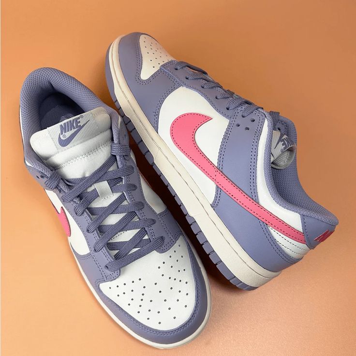 Nike Dunk Low "Hydrogen Blue Pink Swoosh"