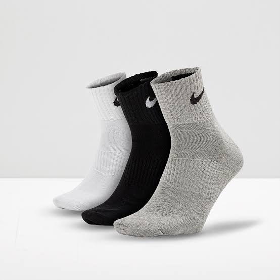 Nike Performance Cushion Crew Training Socks (3 Pairs) – Grey White Black | SX4704-901