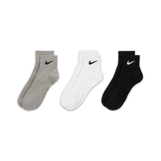 Nike Performance Cushion Crew Training Socks (3 Pairs) – Grey White Black | SX4704-901