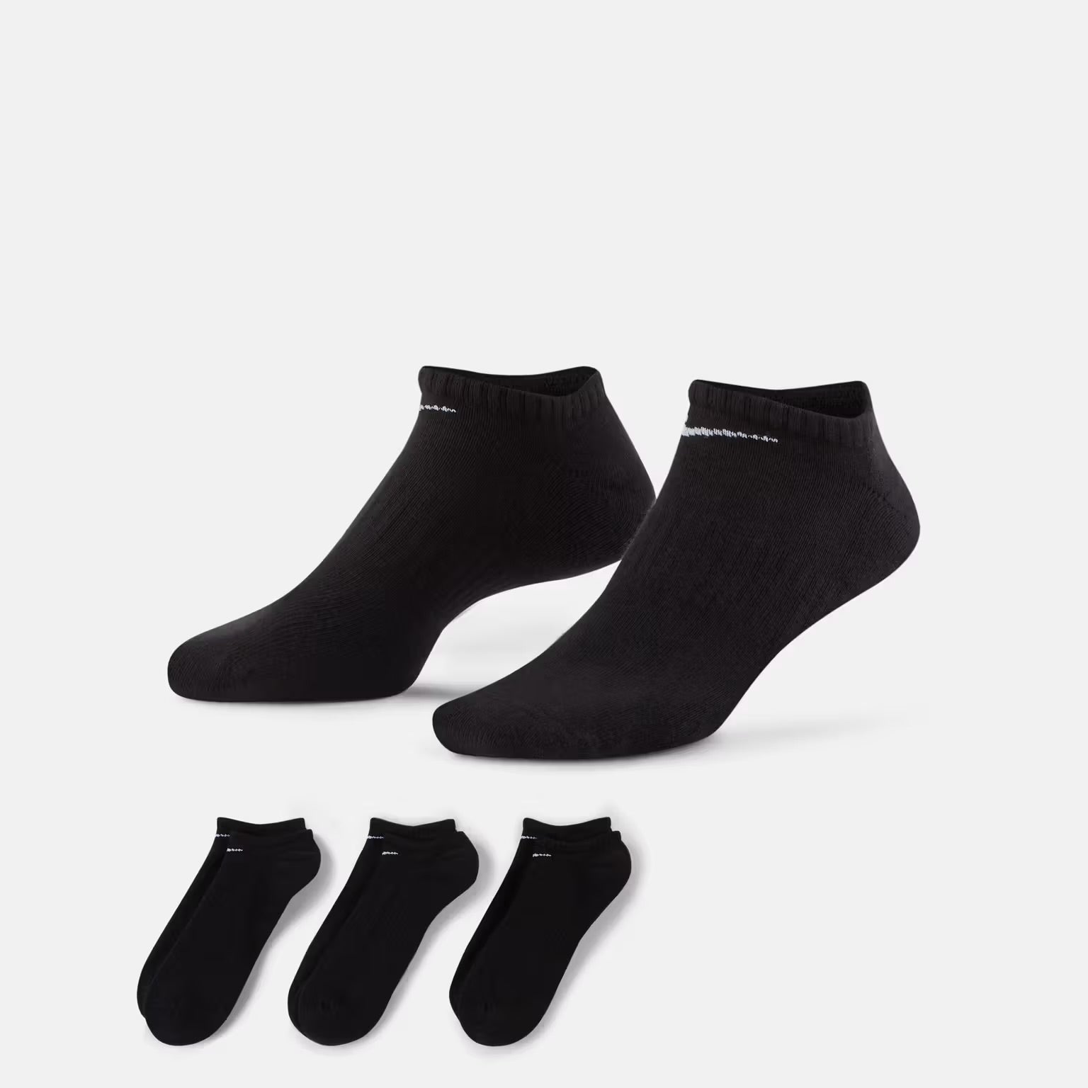 Nike Everyday Plus Cushioned No-Show Socks (3 Pairs) – White Grey Black | SX7678-901