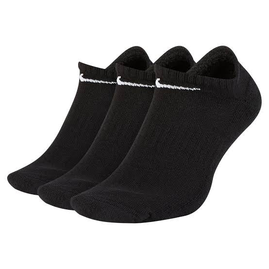 Nike Everyday Plus Cushioned No-Show Socks (3 Pairs) – White Grey Black | SX7678-901