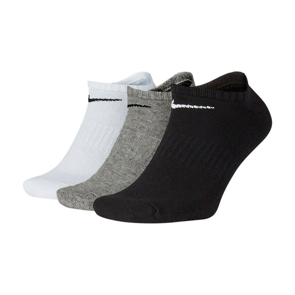 Nike Everyday Plus Cushioned No-Show Socks (3 Pairs) – White Grey Black | SX7678-901