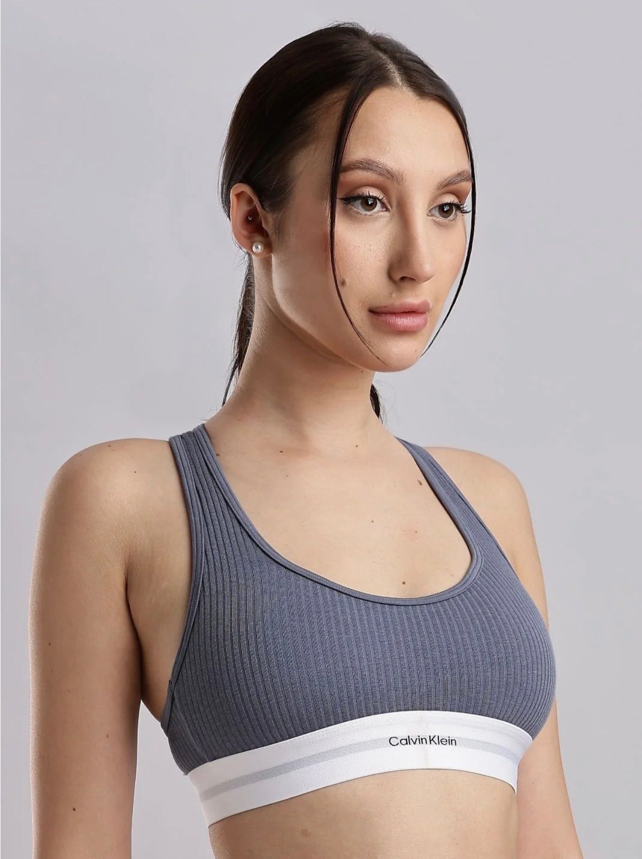 Calvin Style Women’s Seamless Shapewear Set – Modern Cotton Stretch Bra & High-Rise Brief