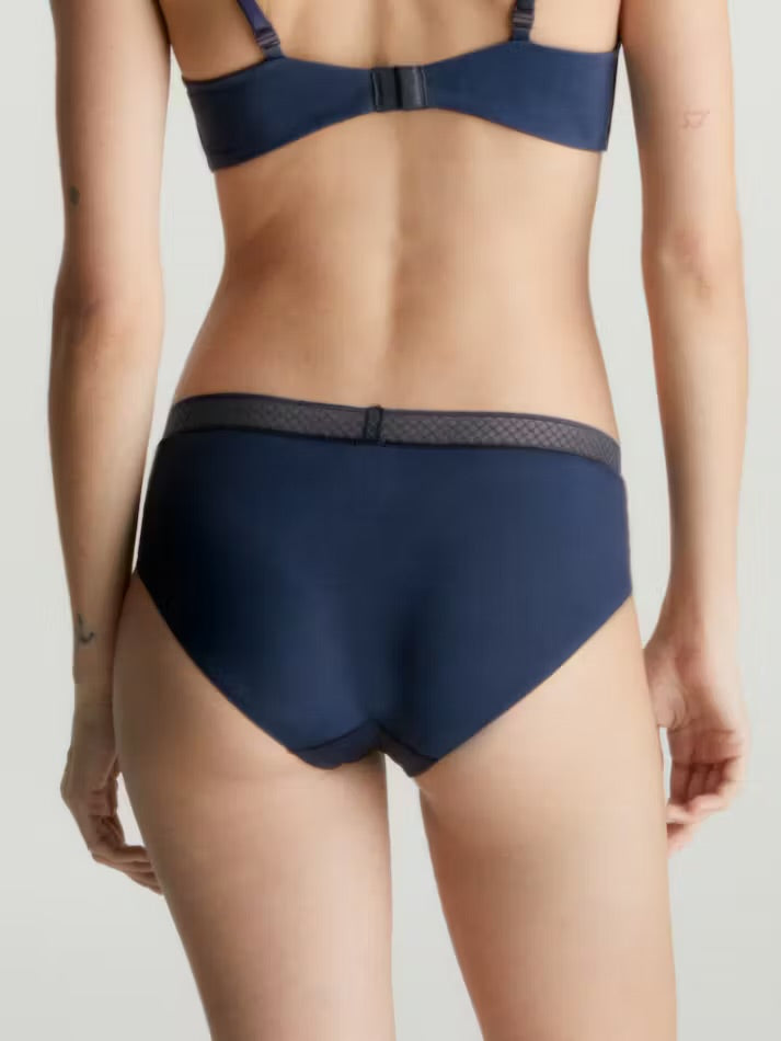 Women’s Seamless Bikini Panty – Soft Stretch Mid-Rise Comfort Brief (Navy Blue)