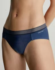Women’s Seamless Bikini Panty – Soft Stretch Mid-Rise Comfort Brief (Navy Blue)