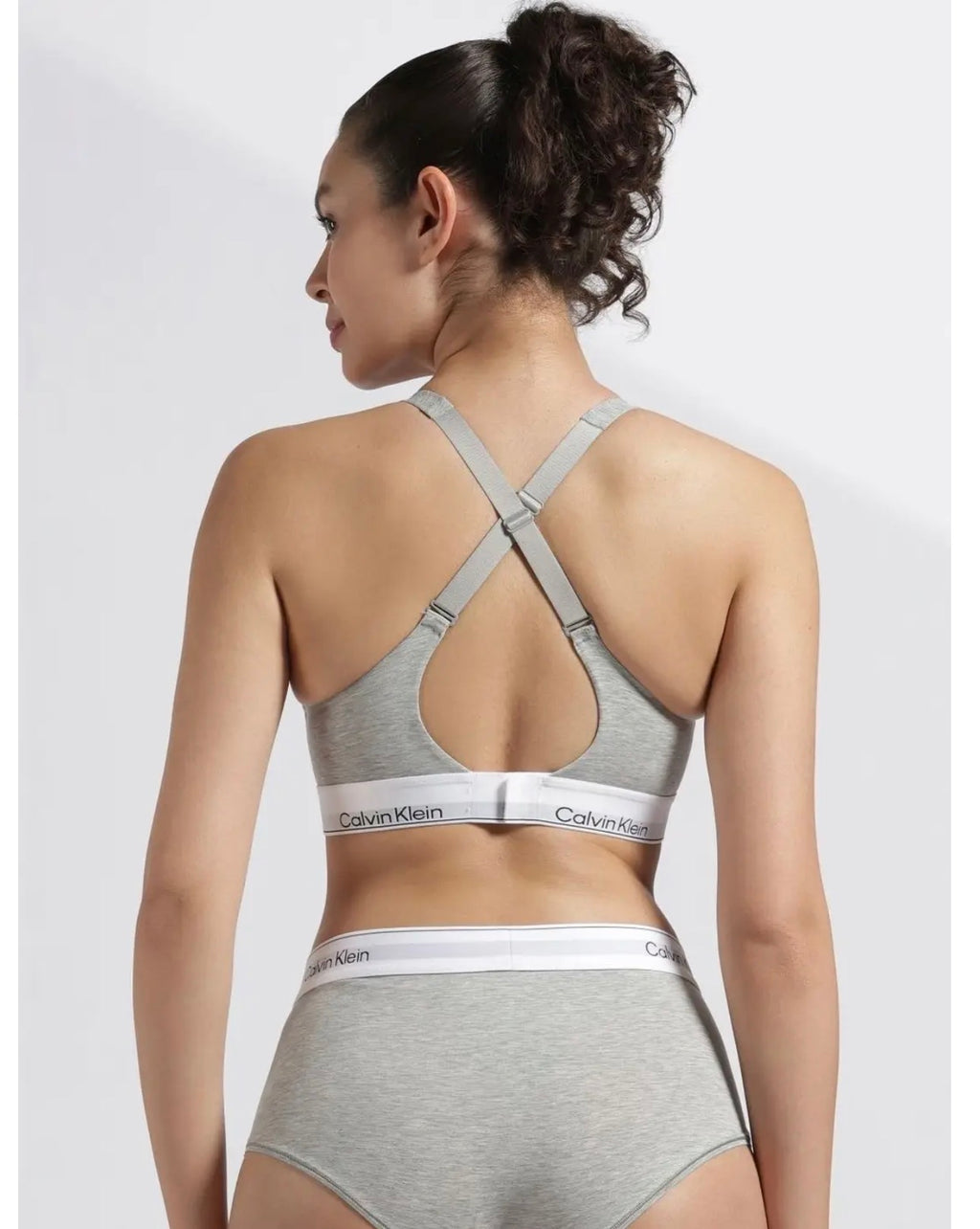 Calvin Klein Women’s Modern Cotton Lightly Lined Bralette – Grey | NIKE BY SHAPEWEAR