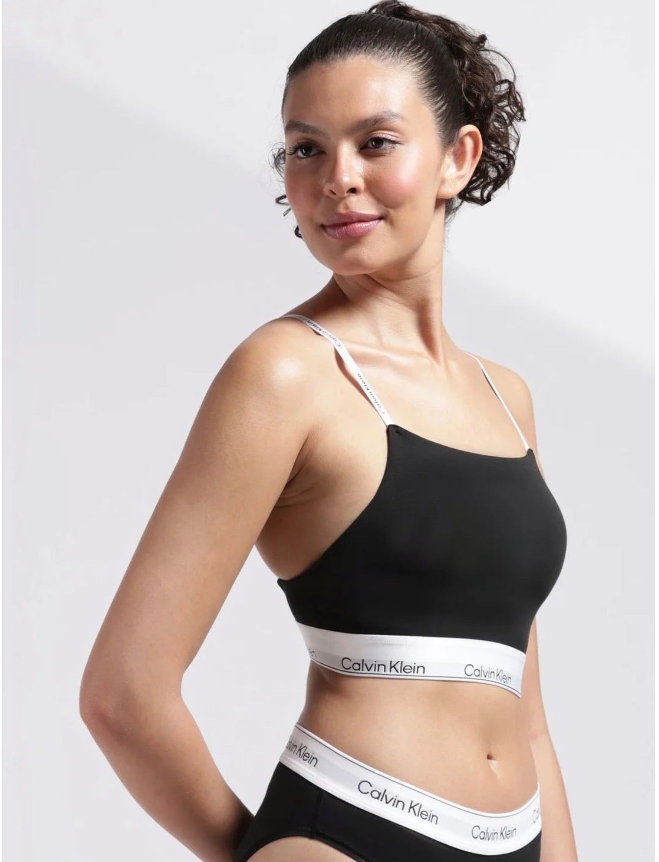 Calvin Klein Women’s Cotton Stretch Bralette – Grey