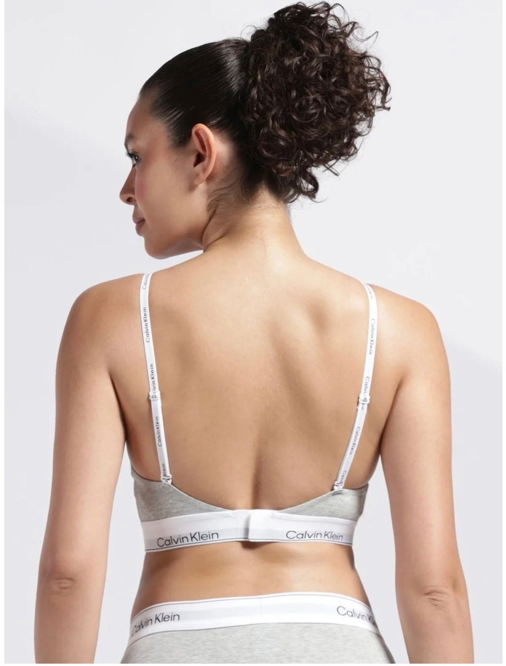 Calvin Klein Women’s Cotton Stretch Bralette – Grey