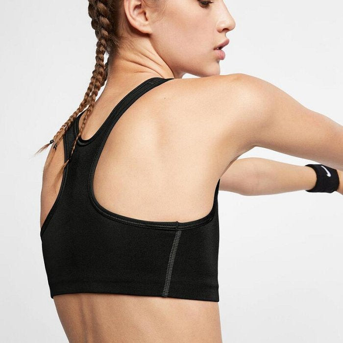 Nike Swoosh Sports  White Logo Bra